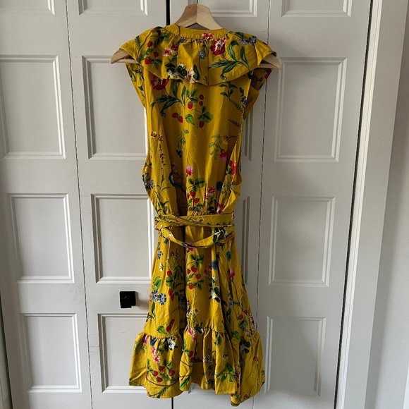 Anthropologie Maeve Golden Wrap Mini Dress - Picture 6 of 9